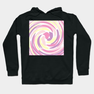 Twirl of Pastel Coloured Hearts Hoodie